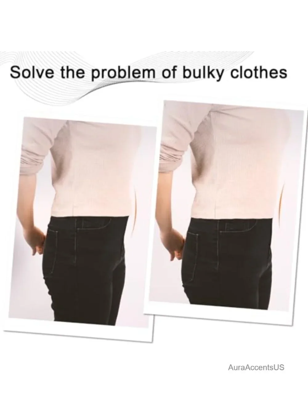 No Show Stretch Belt Adjustable Elastic Belt Flat Buckle for Pants Dresses
